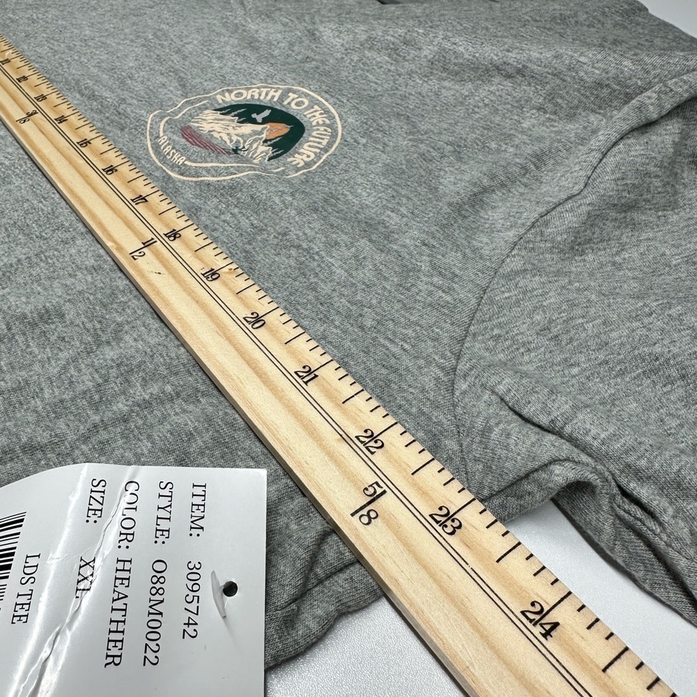 ALASKA Women’s T-Shirt w/ Emblem Gray Sz XXL BRAND NEW WITH TAGS - Picture 4 of 6